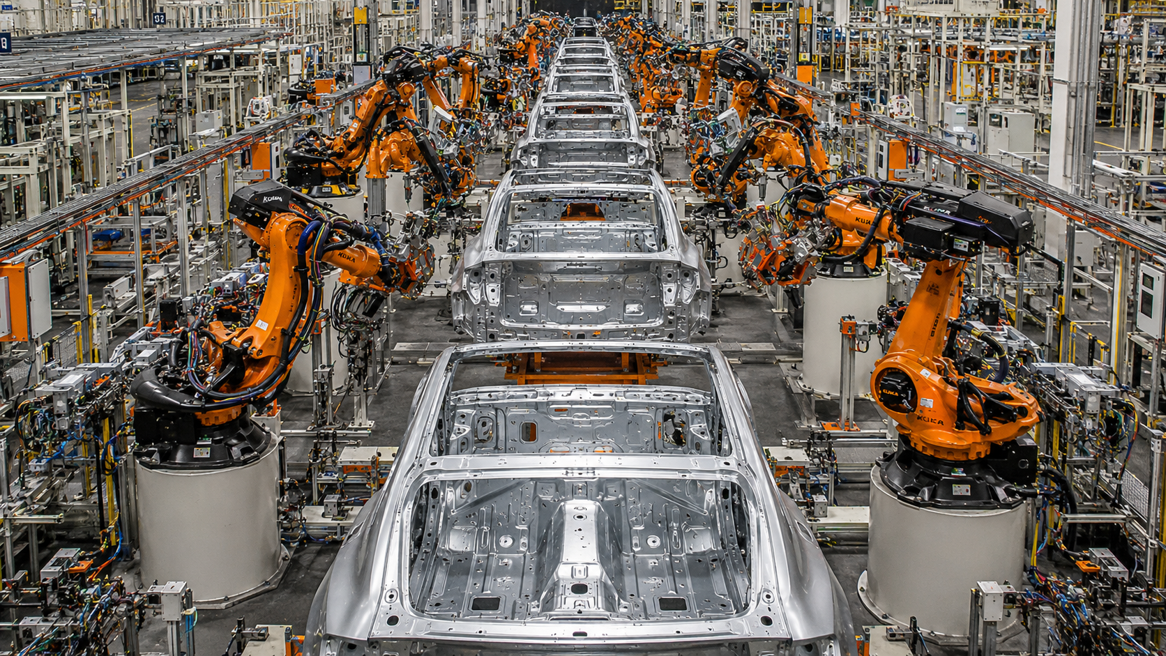 Robotic auto assembly line — what AI agents do for your platform